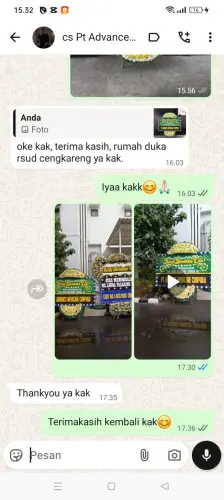 Testimonial Papan Bunga Pernikahan jember