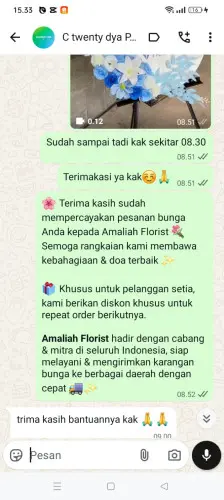 Testimonial Standing Flower jember