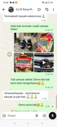 Testimonial Papan Bunga jember